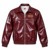 RAEDER Burgundy Zip-Hem Leather set