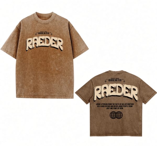 RAEDER acid wash tees