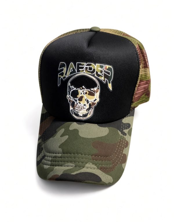 Raeder camouflaged trucker hat